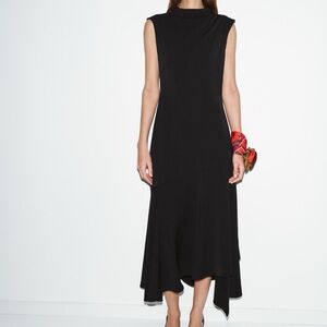 ASYMMETRIC MIDI DRESS